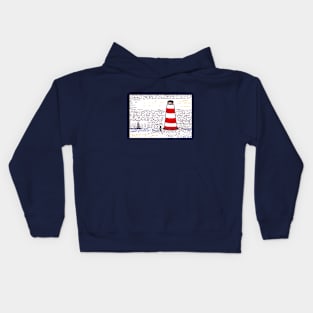 Two Lighthouses Kids Hoodie